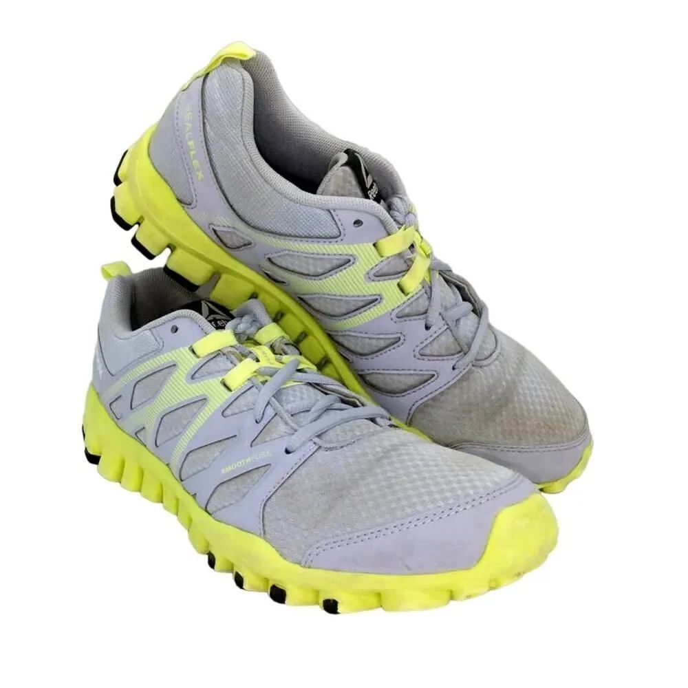 Reebok RealFlex Train 4.0 Pre-owned Women's Gray Running Sneakers - sz. 9 1/2